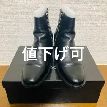 선착순 endevice 가죽 사이드 지퍼 원통형 힐 44 27.0