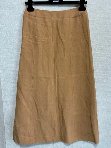 HIROKO KOSHINO 편안한 11호 린넨 롱 스커트 7245