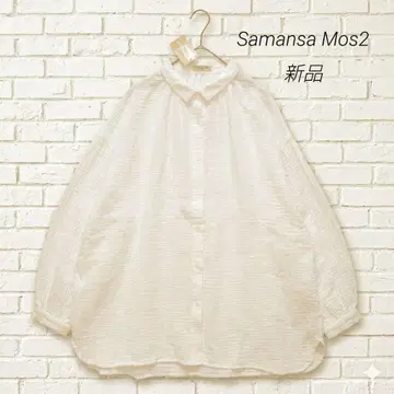 Samansa Mos2 사만사 모스모스 W 거즈 개더 튜닉 F 새상품