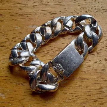 멕시칸 실버 키헤이 팔찌 새상품 폭 2cm 118g S925 각인