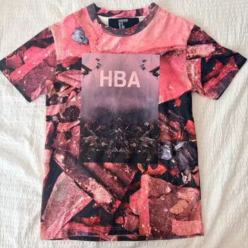 HBA HOOD BY AIR 'OVERCOME' T-SHIRT M 사이즈