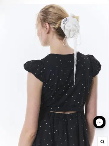 BIBIY ROSETTE SHUSHU bibiy. 스크런치 화이트