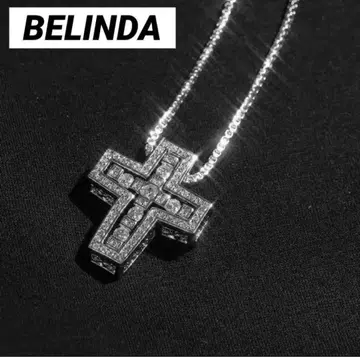 [ 정품 미사용 새상품 ] BELINDA 베린다 십자가 목걸이 실버