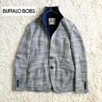 Buffalo Bobs 스탠드 카라 멜란지 니트 테일러드 자켓