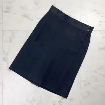 zucca 백턱 랩스커트 랩 스커트 블랙 사이즈 S*OD777