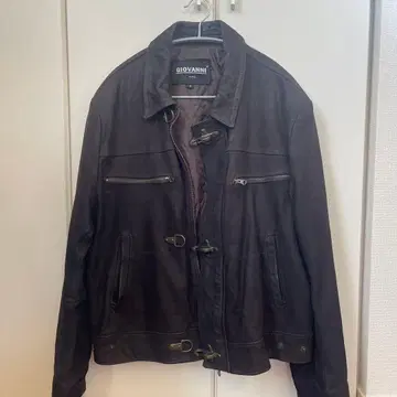 GIOVANNI 다크 브라운 가죽 자켓 사이즈 6