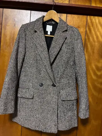 H&M 하운드투스 패턴 자켓 L 사이즈