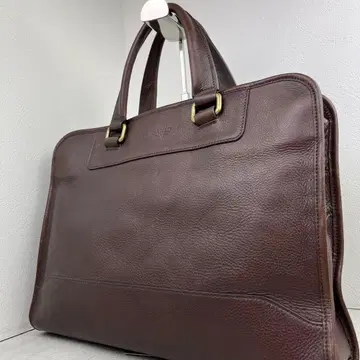 새상품급 GANZO 간조 비즈니스백 7QS-H 가죽 다크 브라운