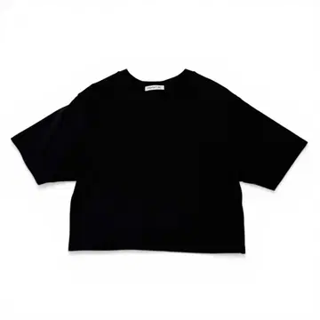 에브리데이 아이 라이크 크롭T셔츠 반팔 블랙 프리