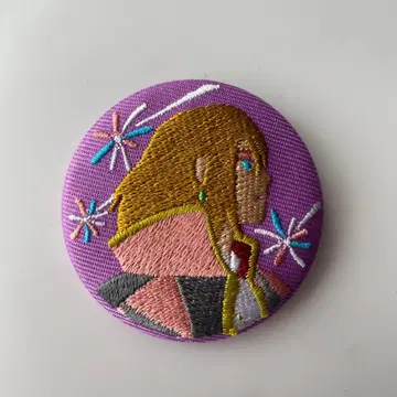 지브리 자수 브로치 컬렉션 캔 배지 하울의 움직이는 성 하울