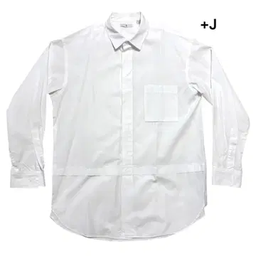 새상품급 UNIQLO +J 수피마 코튼 오버 사이즈 셔츠 화이트 L