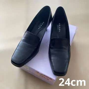 리갈 소가죽 모카신 펌프스 24cm 중고 힐 5cm