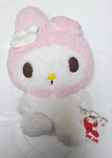 2010년 마이멜로디 마이멜로 핑크 두건 봉제 인형 S 새상품 택 포함