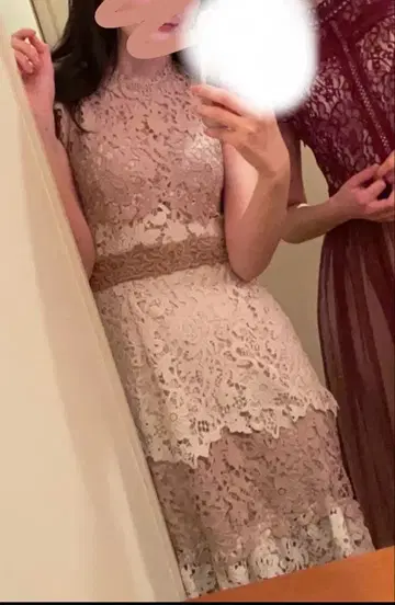 스나이델 swfo192030 컬러 블로킹 원피스