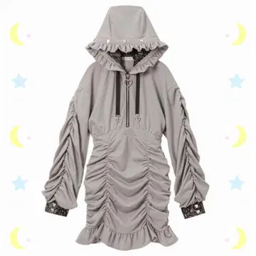 dear my love 하트 스터드 개더 원피스