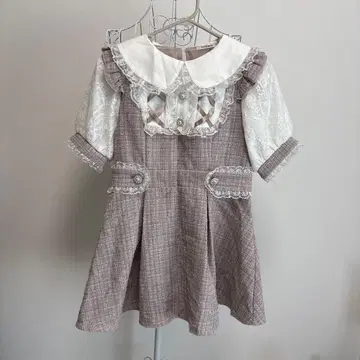 NOEMIE 노에미 리본 셋업 미니 원피스 핑크 M 사이즈