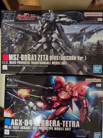HG 제타 플러스 유니콘Ver & 가베라 테트라 건담 프라모델