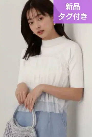 프로포션 바디 드레싱 도킹 튤 니트