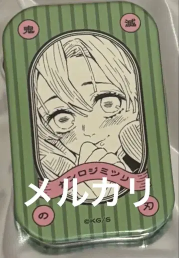 칸로지 미츠리 캔뱃지 점프샵 귀멸의 칼날 스퀘어 캔뱃지 스탠드 포함