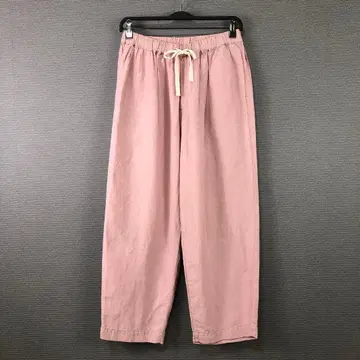 nest robe 블랙 린넨 이지 팬츠 핑크