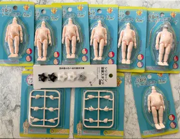 가동식 인형 바디 세리아 7cm 7체+핸드+별