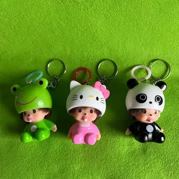 몬치치 인형옷 앉기 세트 (팬더, 헬로키티, 개구리)