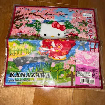 헬로키티 벚꽃 디자인 타월 카나자와 한정판