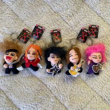 X JAPAN 봉제 인형 마스코트 5체 세트