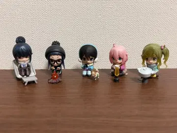 유루캠 책상de캠핑 피규어 컴플리트 세트 전 5종