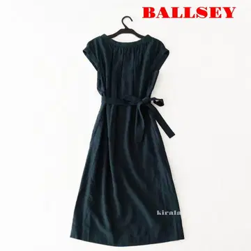 BALLSEY 보르지 봄/여름 레이온 원피스 블랙 34