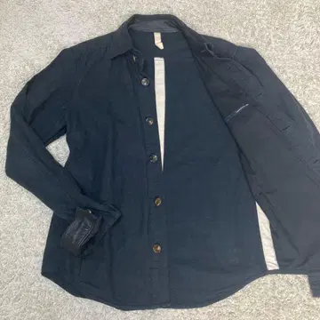 투모로우랜드 아우터 M 린넨 혼방 코튼 가죽 블랙 남성용