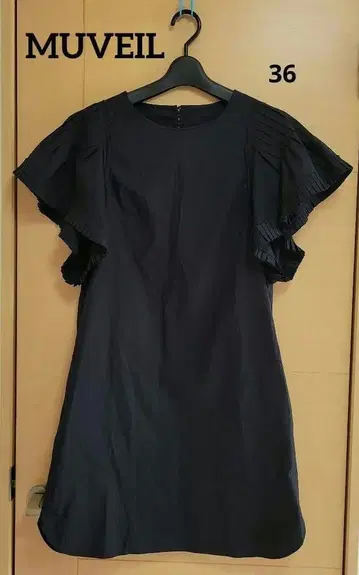 클리닝 완료 컨디션 최상 [ MUVEIL ] 36 블랙 원피스 튜닉