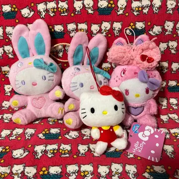 헬로키티 봉제 인형 토끼 귀 일괄