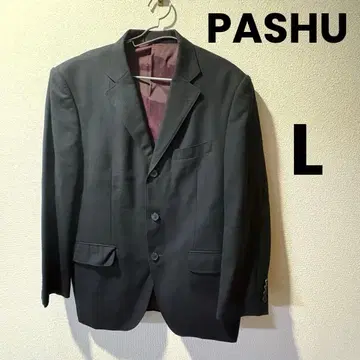 새상품급 PASHU 수트 셋업 AB5 블랙 스트라이프 울 블랙