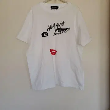 [ 새상품급 ] Lady Gaga 빨간 입술 프린트 T셔츠