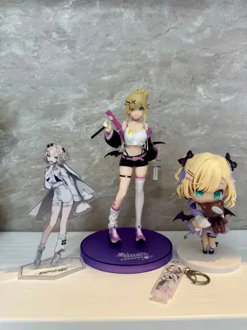 Vspo 호두노아 피규어 아크릴 스탠드 아크릴 키링 4점 세트