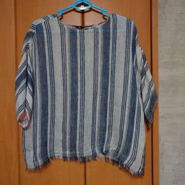 45rpm 린넨 체크 블라우스 size 프리