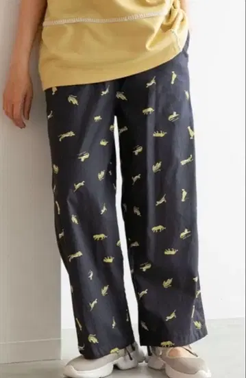 니코앤드 이지 팬츠 네이비 타이거 패턴