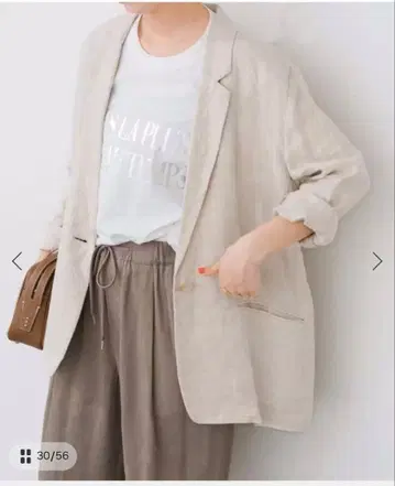 Spick & Span 린넨 에어리 자켓 34