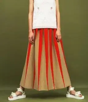 새상품급 MUVEIL 플리츠 니트 스커트 36