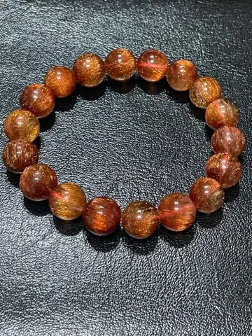 특별 판매 귀중 골드 루틸 캣츠아이 레드 루틸 쿼츠 11mm