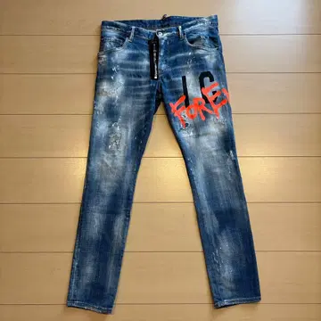 디스퀘어드 페인트 데님