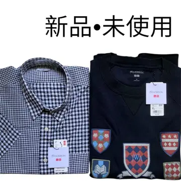 유니클로 JW ANDERSON 반팔 셔츠와 맨투맨 2장 세트 XL
