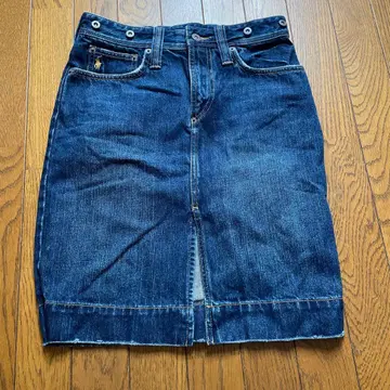 폴로 랄프 로렌 데님 타이트 스커트