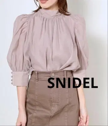 SNIDEL 오간자 블라우스 LPNK