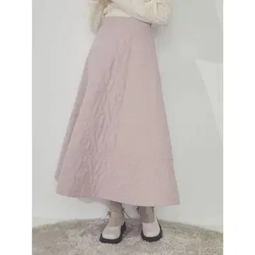 merry jenny tulip 퀼트 플레어 스커트