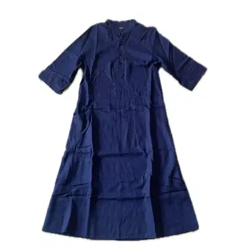 [ A.P.C. ] 린넨 혼방 칠부 소매 원피스/벨트 안감 포켓 있음