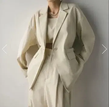 린넨 믹스 테일러드 자켓