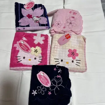 헬로키티 타월 손수건 5개 세트