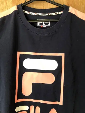 FILA 네이비 핑크 반팔 드레스 L 사이즈